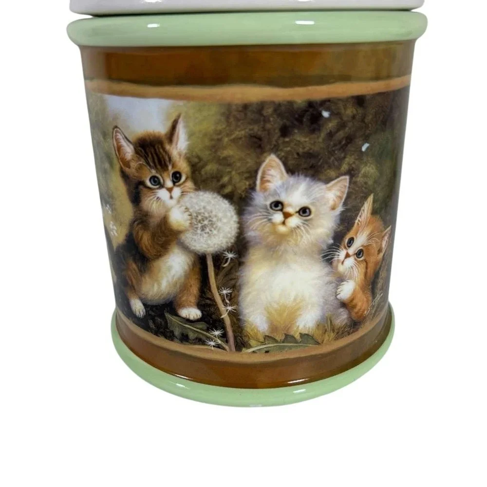 The Bradford Exchange Edition Two 2017 Cozy Kitten Canister 11